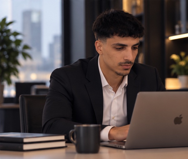 Walid, fondateur de Studio Velys, au travail